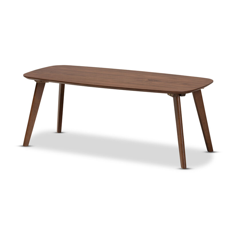 Baxton Studio Dahlia Mid Century Modern Walnut Finished Coffee Table