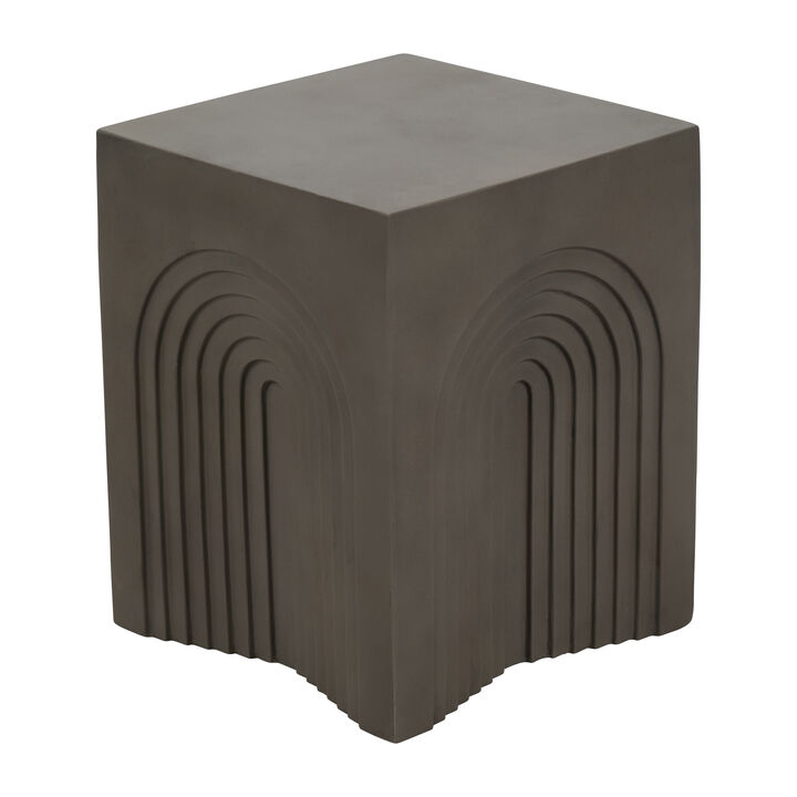 Concrete Arches Square Accent Table