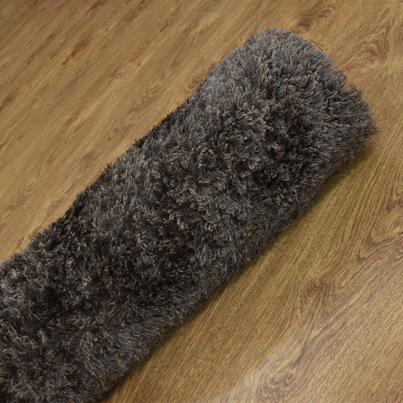 RUGSOTIC CARPETS HAND TUFTED SHAG POLYESTER ECO-FRIENDLY AREA RUGS  - Rectangle, Size, Solid Plain Design, High Pile Thick Handmade Anti Skid Rugs for Living Room K00111 image number 8