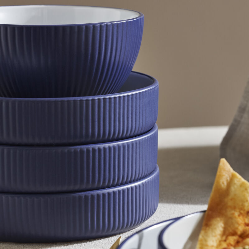 Christian Siriano Larosso Stoneware 12 Piece Dinnerware Set