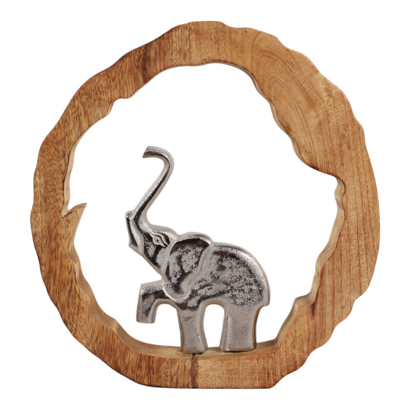 Elephant In Wood Round image number 0