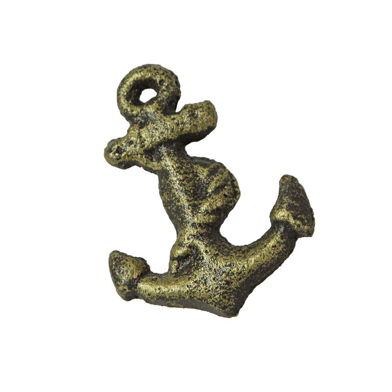 Zeckos Set of 6 Rustic Bronze Finish Cast Iron Ship Anchor Drawer Pulls - Elevate Your Home Decor with Classic and Durable Nautical Accents Measuring 2.25 Inches, Perfect for Cabinets and Dressers image number 0