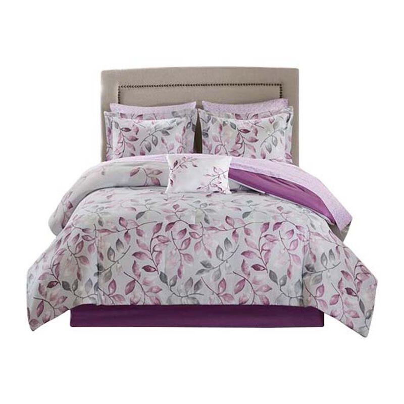 Gracie Mills Amalia 9-Piece Floral Comforter Set with Coordinating Cotton Bed Sheets image number 0