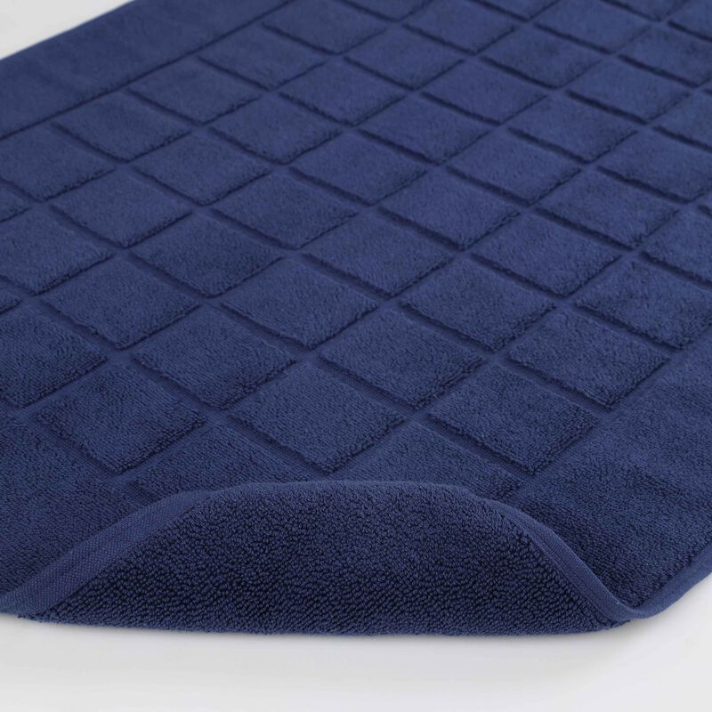 Washable Cotton Checkered Bath Rug Set of 2 for Bathrooms image number 2