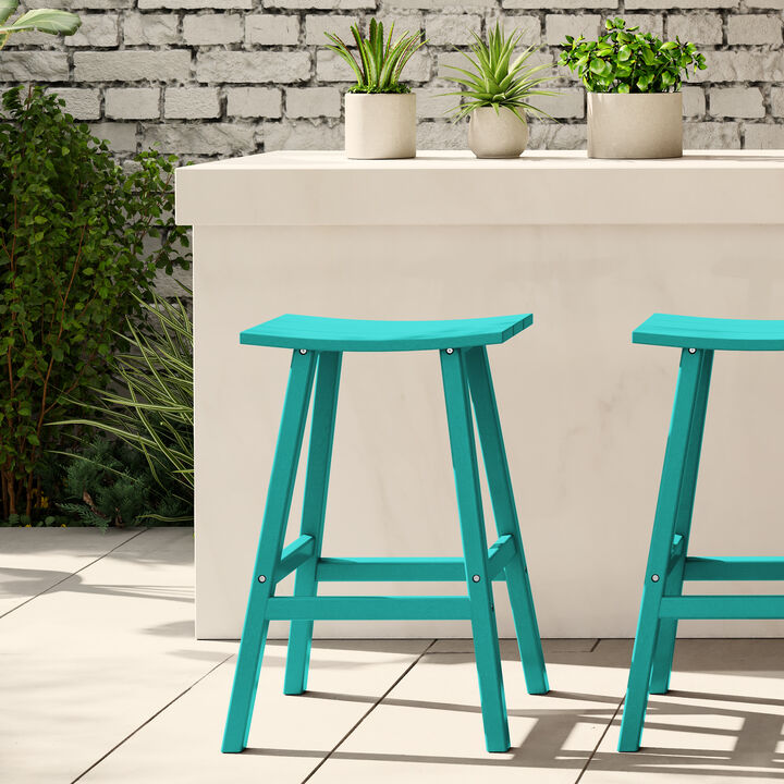 WestinTrends Westintrends 29" height Outdoor / Patio Saddle bar stool