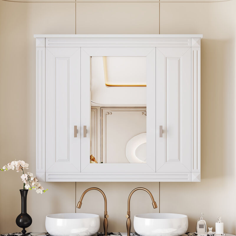 Merax Bathroom Wall Cabinet with Mirror