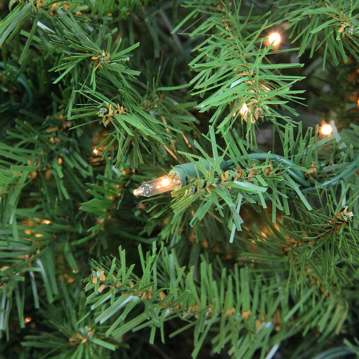 12' Pre-Lit Northern Pine Full Artificial Christmas Tree  Clear Lights