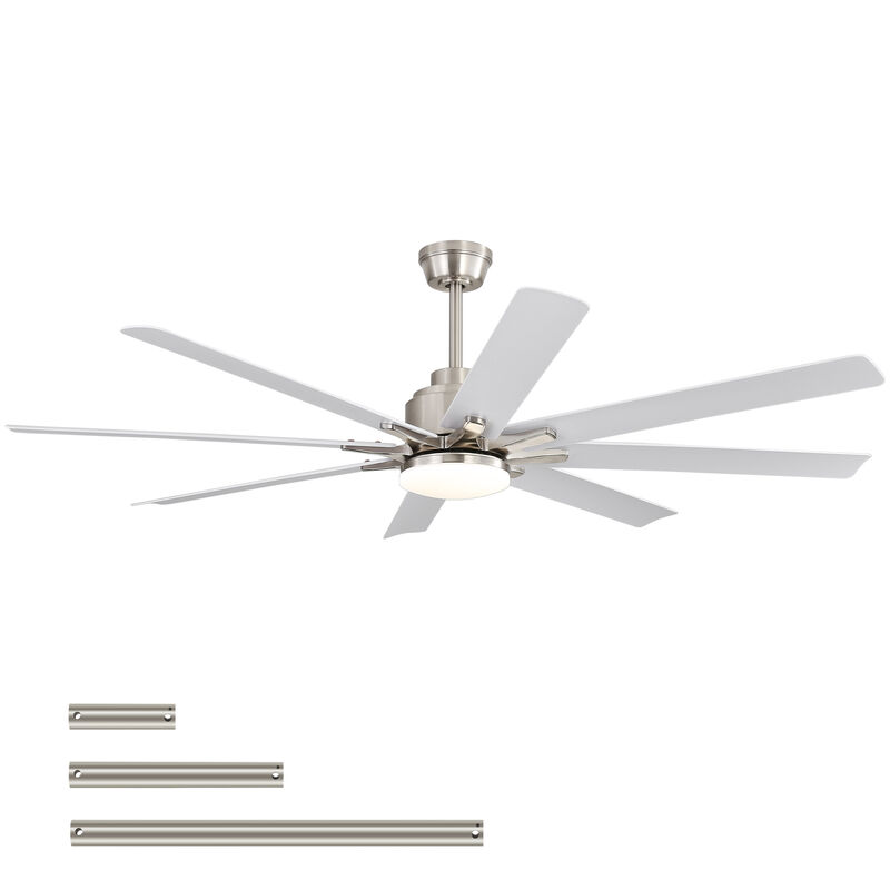 ELEMENT ACE 52-Inch Smart Ceiling Fan with LED Lights and Remote Control for Modern Home Cooling Solutions image number 3
