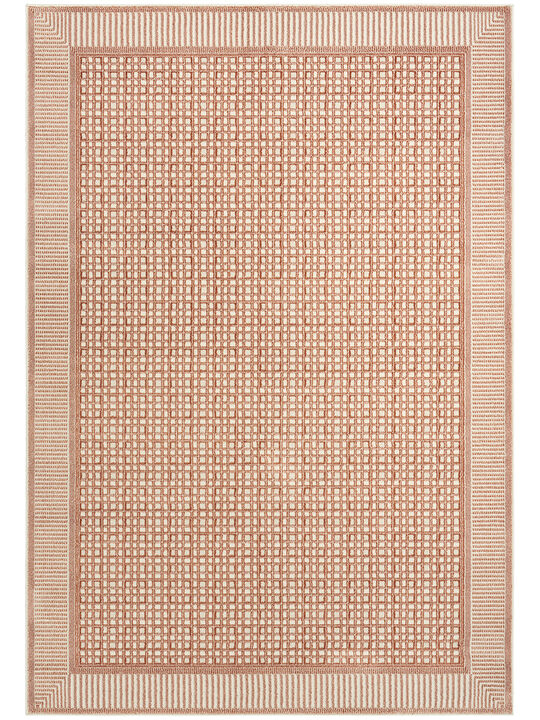 Nordic NRC03 Brick/Ivory 4' x 6' Rug