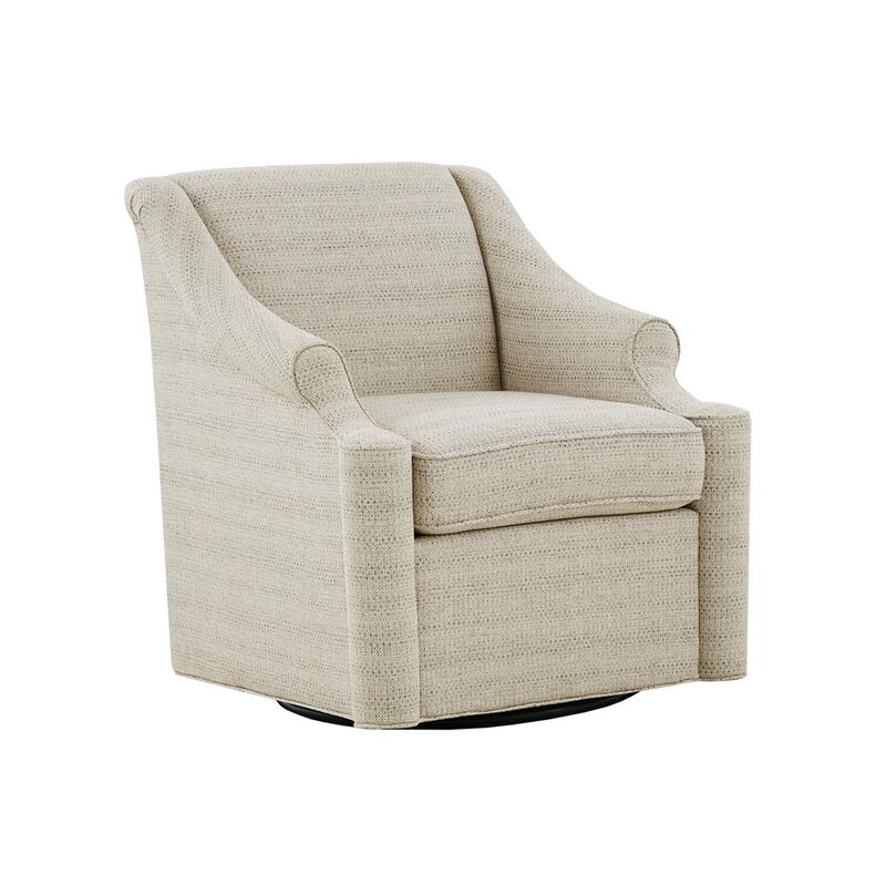Gracie Mills Marley Transitional Tonal Swivel Glider Chair