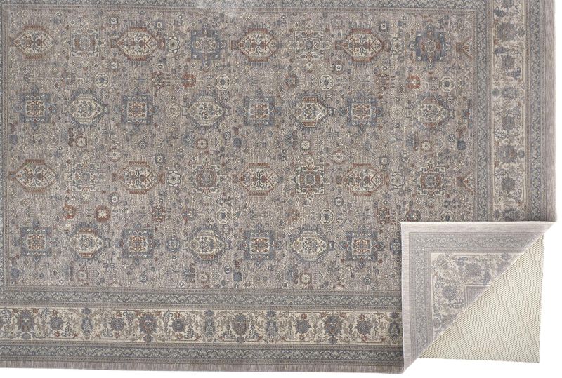 Marquette 3761F Taupe/Silver/Blue 6'7" x 9'10" Rug