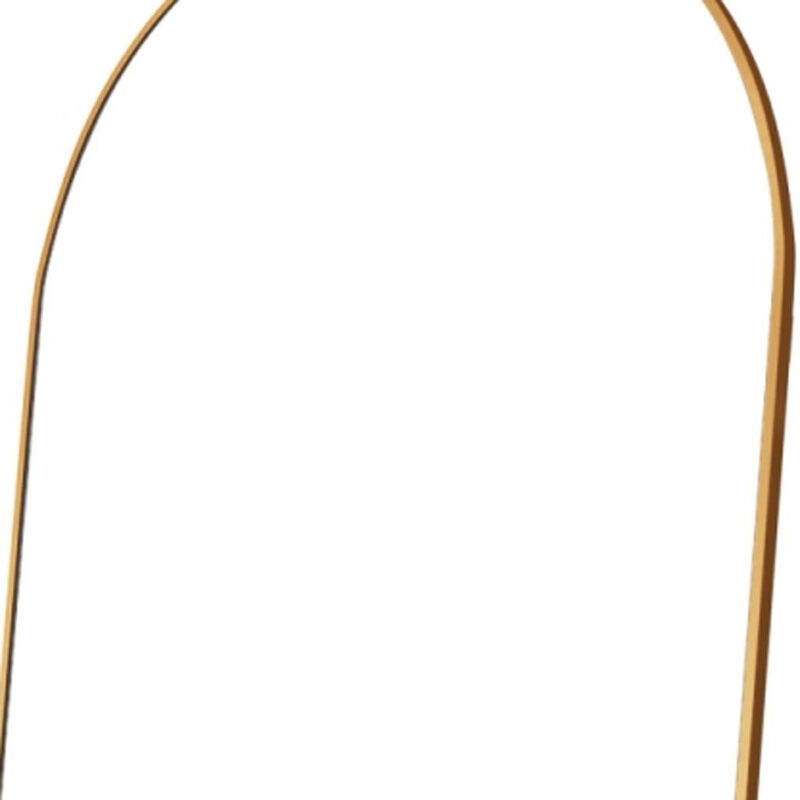 HomeRoots 69" Gold Arch Freestanding Framed Full Length Mirror image number 3