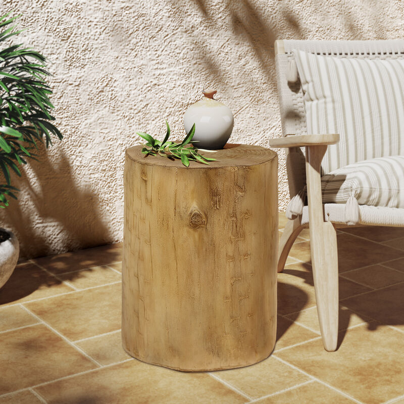 Christopher Knight Home Oaklyn Outdoor Contemporary Lightweight Concrete Side Table image number 1