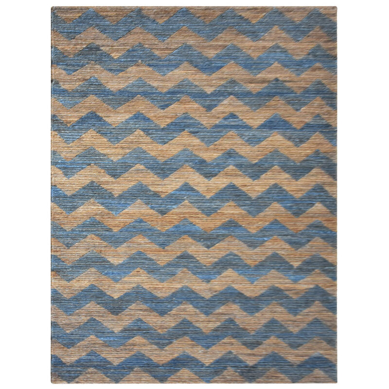 HAND KNOTTED SUMAK JUTE ECO-FRIENDLY Contemporary AREA RUGS  - Rectangle Shape, Contemporary, High Pile, Natural Fiber, Outdoor Indoor Handmade Area Rugs (J00077) image number 0