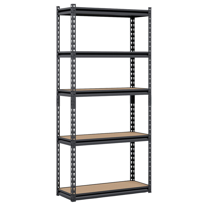 5-Tier Garage Storage Rack with Heavy-Duty Metal Shelves, 2200 LBS Capacity