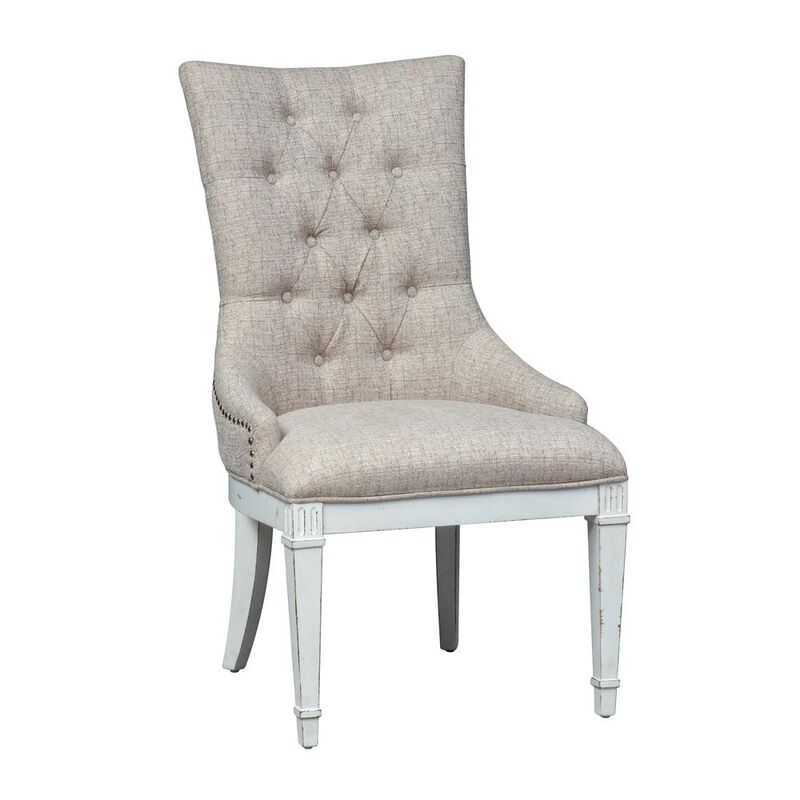 Liberty Furniture Abbey Park Hostess Chair-Set of 2 in Antique White image number 1