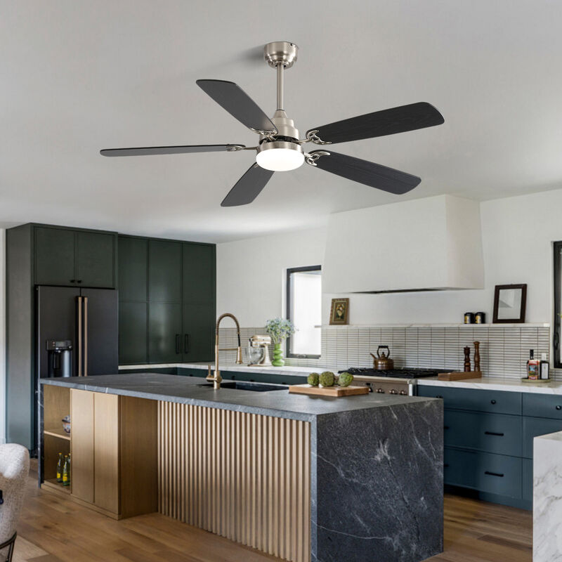 ELEMENT ACE Modern 52 Inch LED Ceiling Fan with Reversible DC Motor, Remote Control, Timer Function, and Adjustable Light image number 5