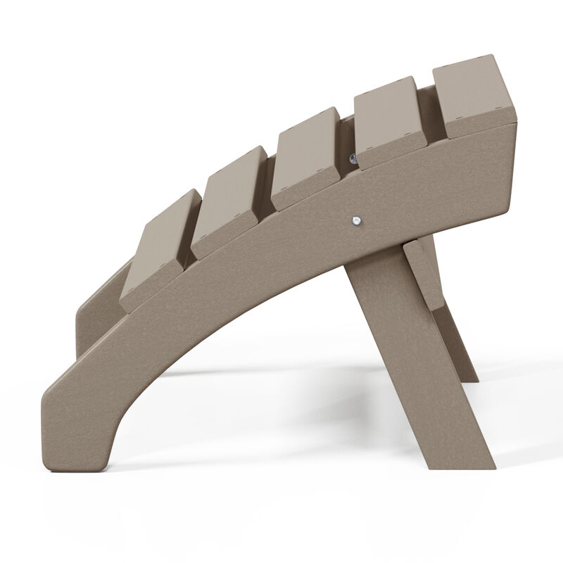 WestinTrends Outdoor Patio HDPE Adirondack Ottoman Footrest