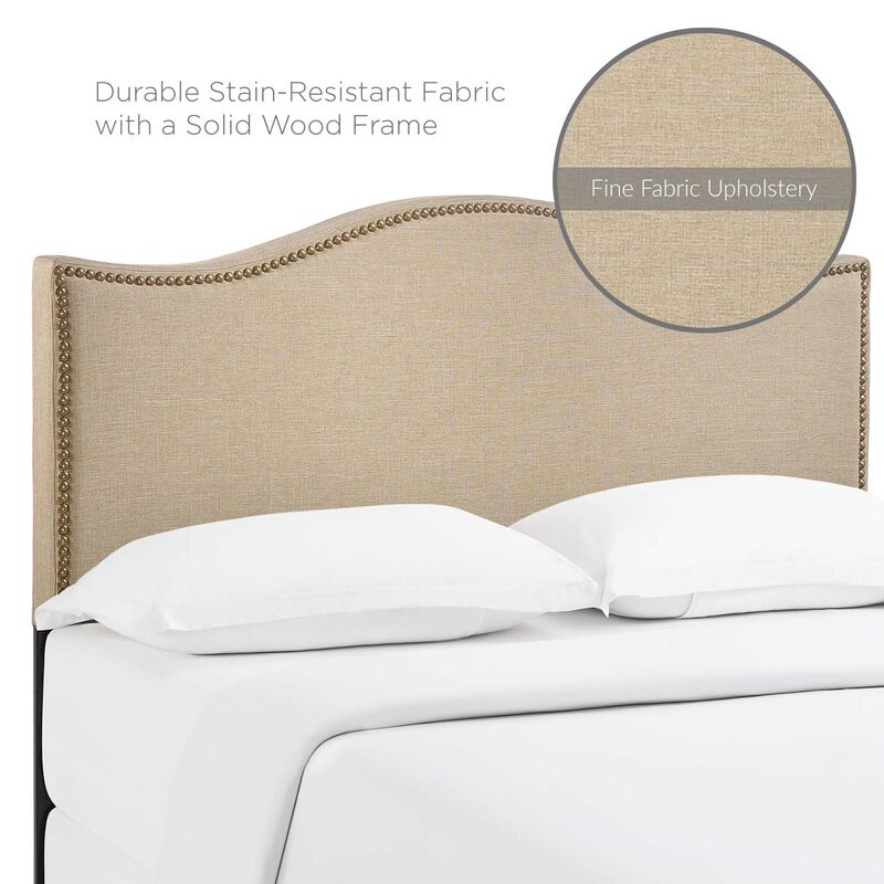 Modway - Curl Queen Nailhead Upholstered Headboard image number 4