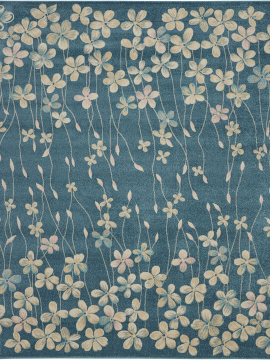 Tranquil TRA04 Turquoise 8'10" x 11'10" Rug