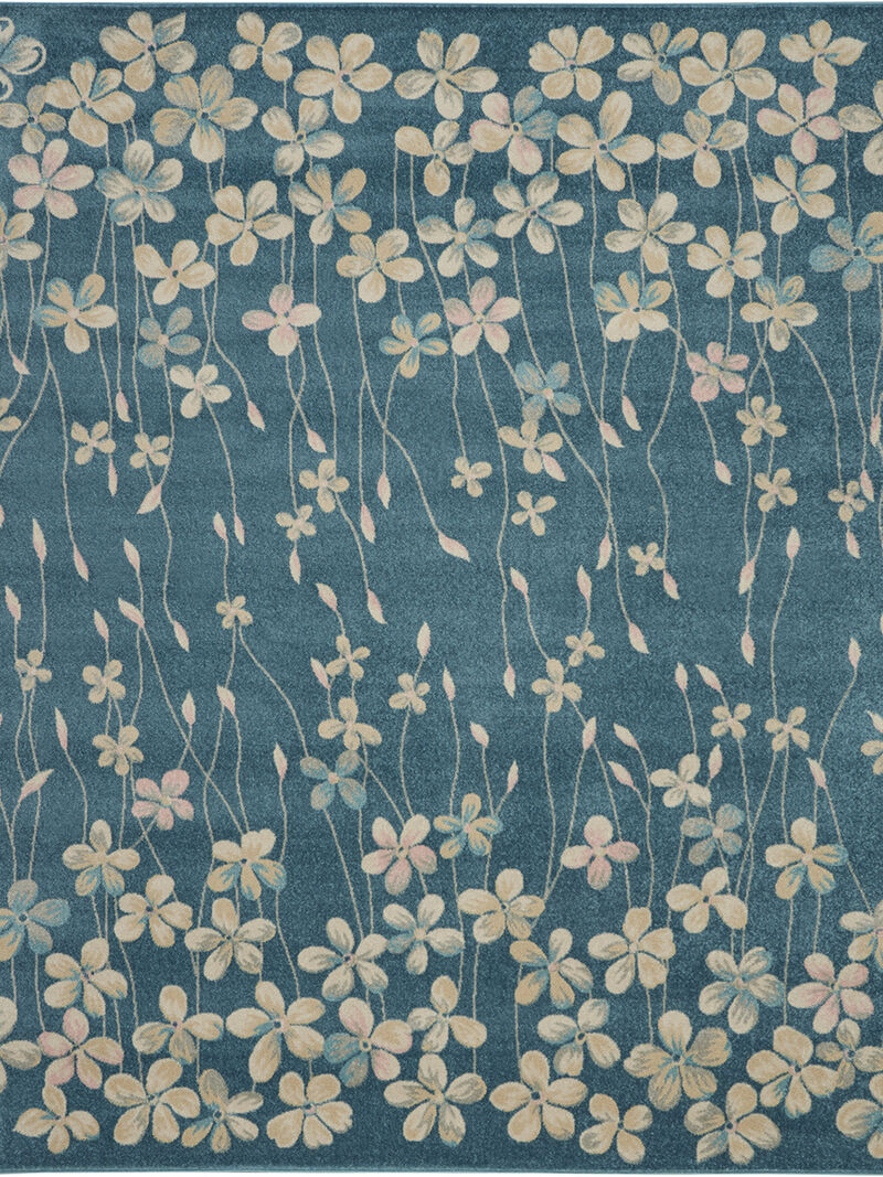Tranquil TRA04 Turquoise 8'10" x 11'10" Rug image number 0