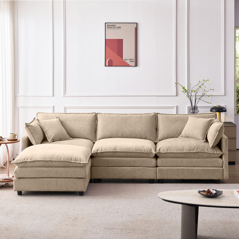 Vulwab 105" Modular Sectional Couch image number 2