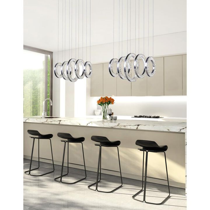 Celina LED Chandelier With Chrome Finish