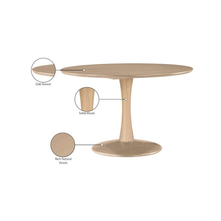 Meridian Furniture Tulip Natural Oak Dining Table
