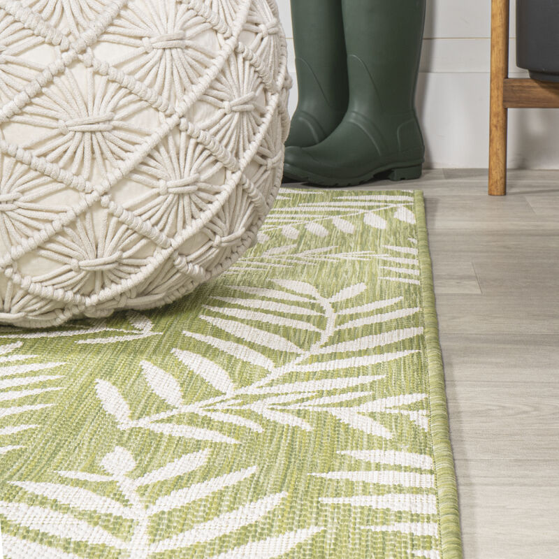 Nevis Palm Frond Square Indoor/Outdoor Area Rug