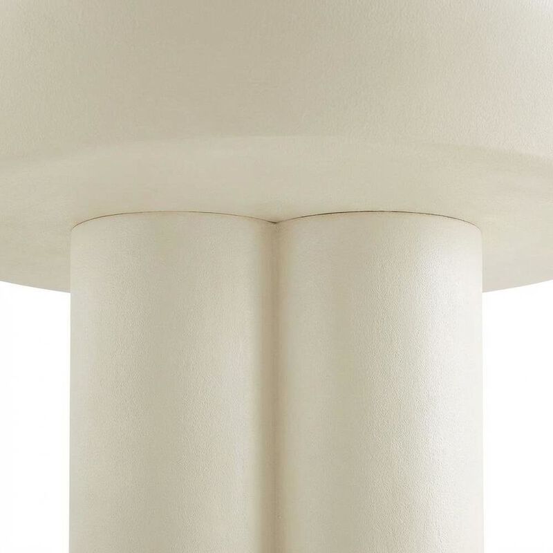 Concrete Coffee Table with Durable Round Top and Modern Design image number 6