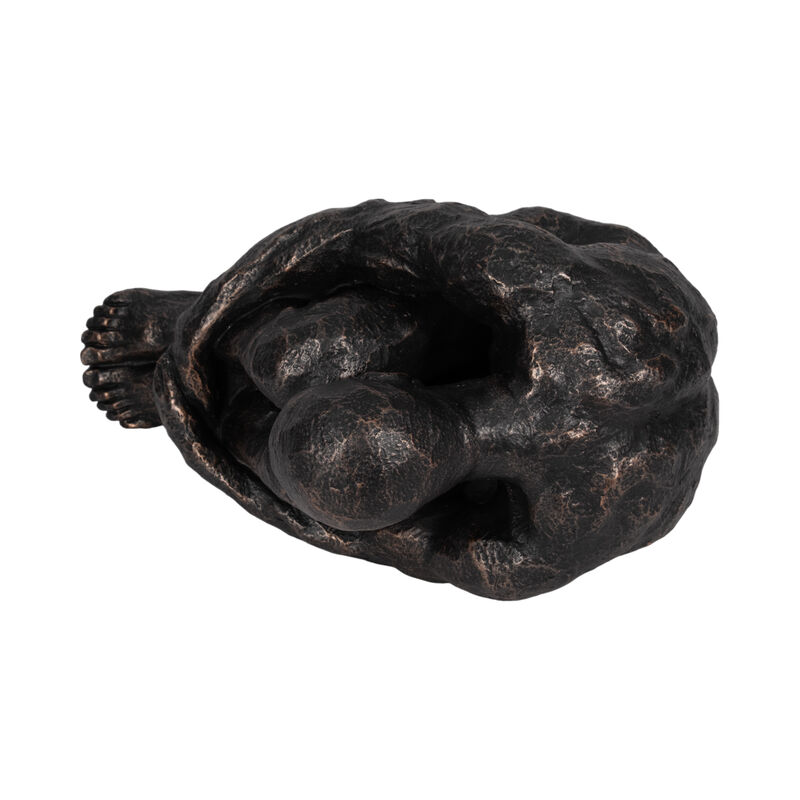 16" Sitting Man, Bronze image number 5