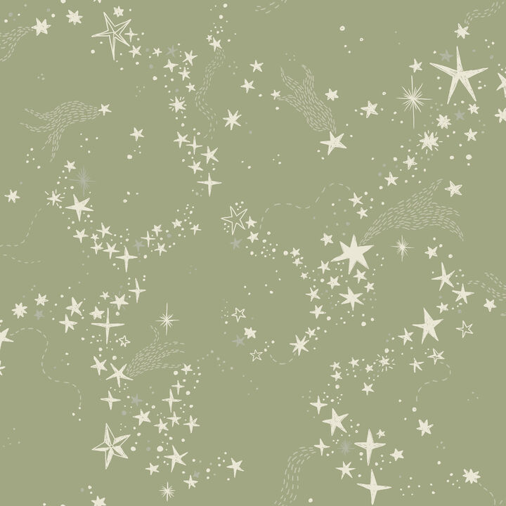Stjarnhimmel Green Wallpaper