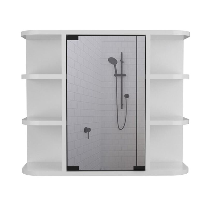 Roma Mirrored Medicine Cabinet White