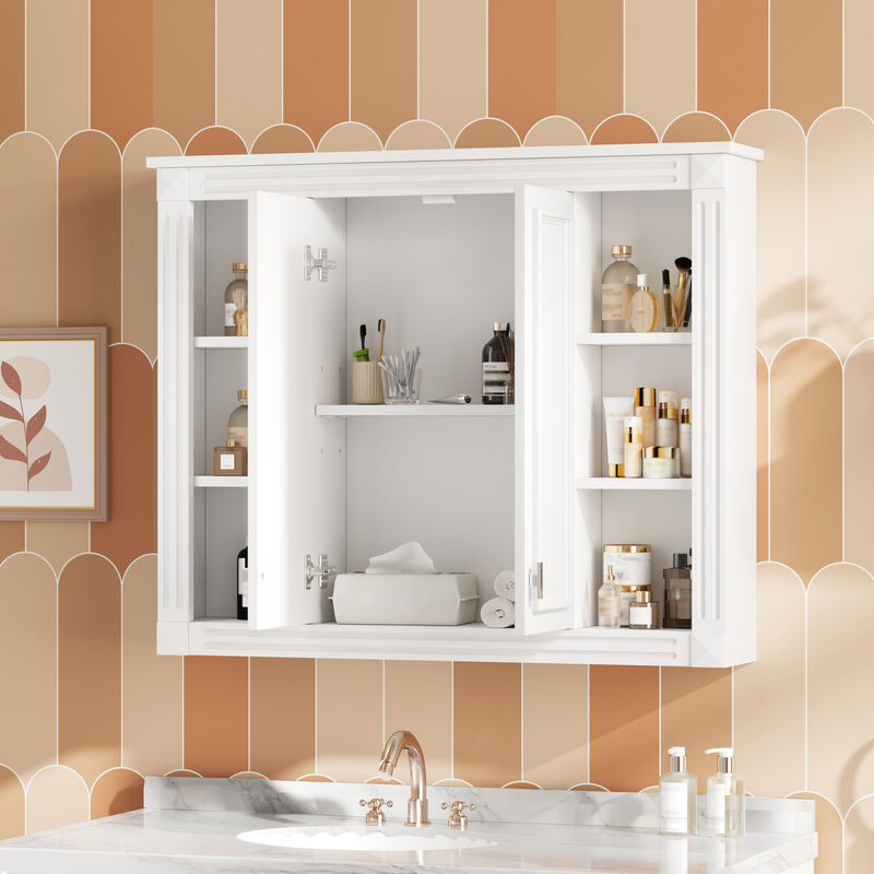 ELEMENT ACE Wall Mounted Medicine Cabinet with Adjustable Shelf for Organized Bathroom Storage image number 5