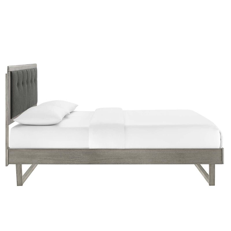 Modway - Willow Queen Wood Platform Bed with Angular Frame image number 3