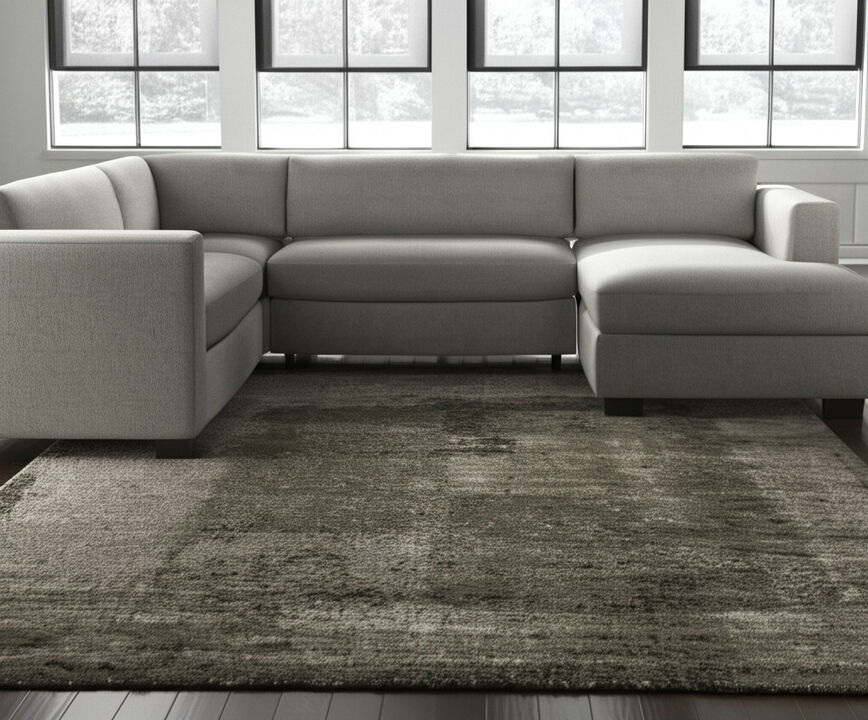 HomeRoots Abstract Distressed Area Rug
