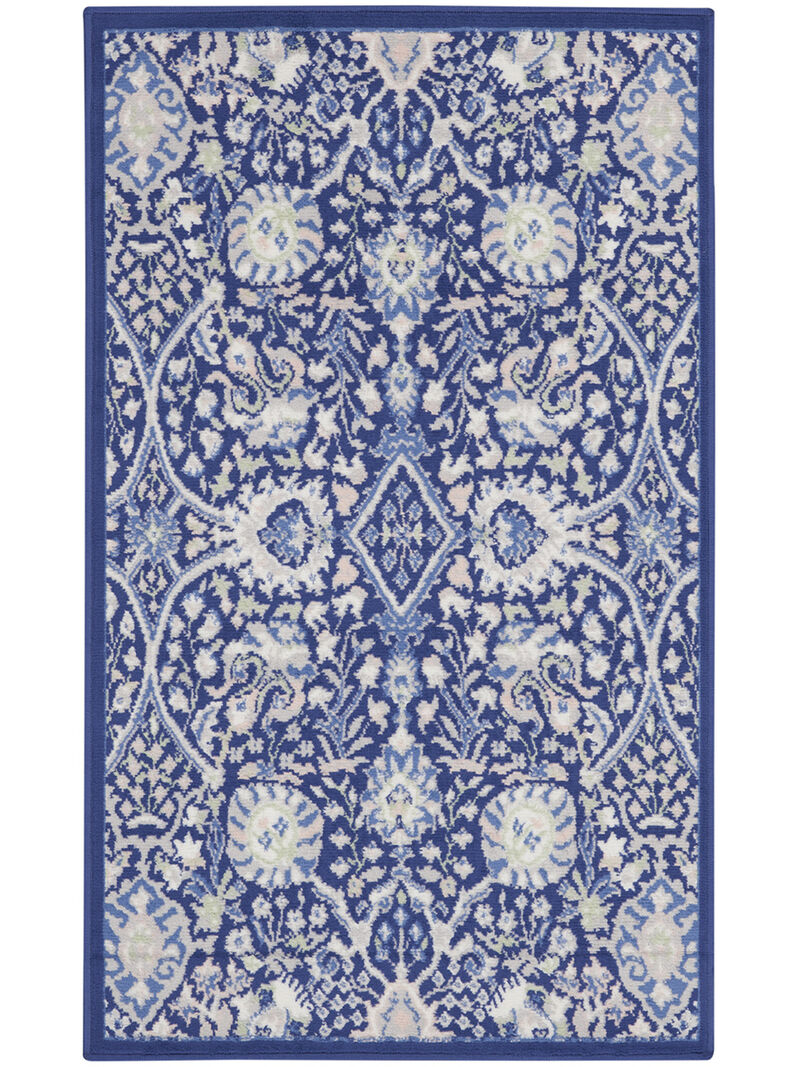 Whimsicle WHS10 Navy/Multicolor 3' x 5' Rug