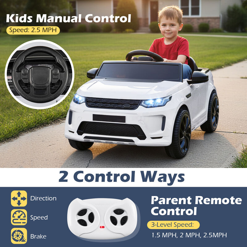 12V Kids Ride On Car with Remote Control, LED Lights, Music and Safety Belt image number 4