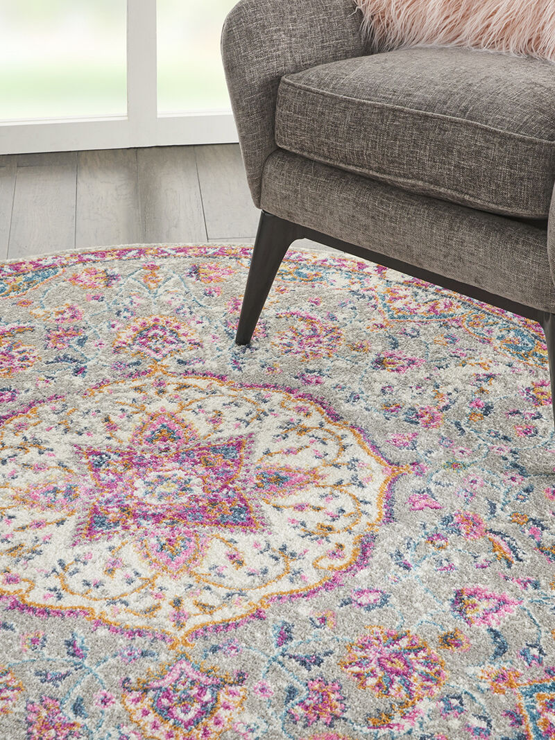 Passion PSN22 Gray/Multicolor 5'3" x 7'3" Rug image number 8