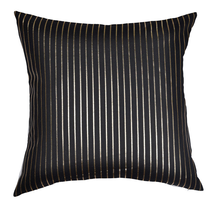 Thick Linen Cushion W/Metallic