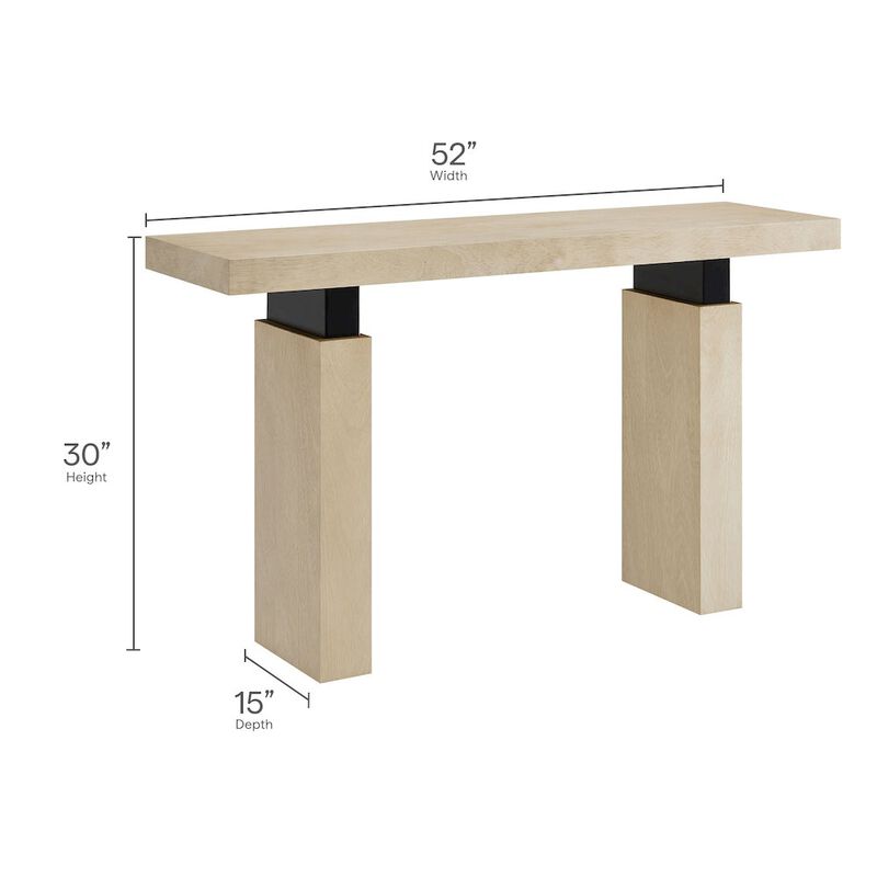 Piston 52" Rectangular Wood Console Table image number 1
