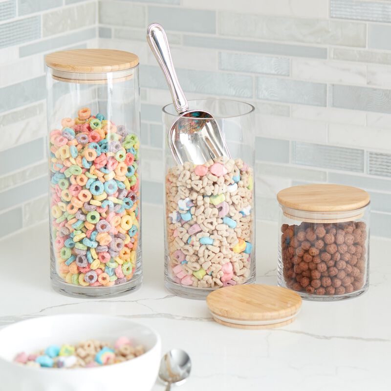 Large Round Glass Container image number 1