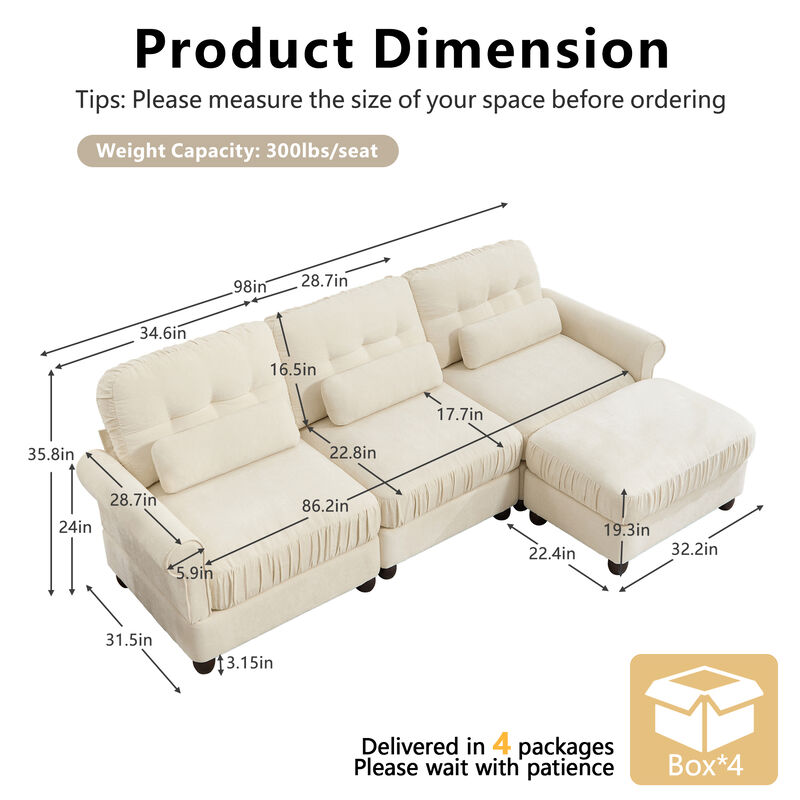Katjem L‑Shape Modular Sectional Sofa image number 9
