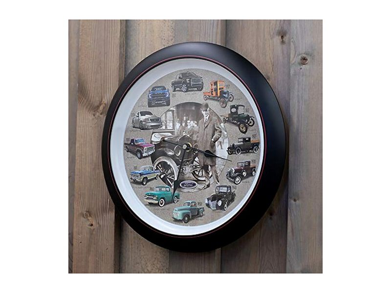 Mark Feldstein History Ford Trucks Sound Wall Clock 13 Inch Home Decor image number 1