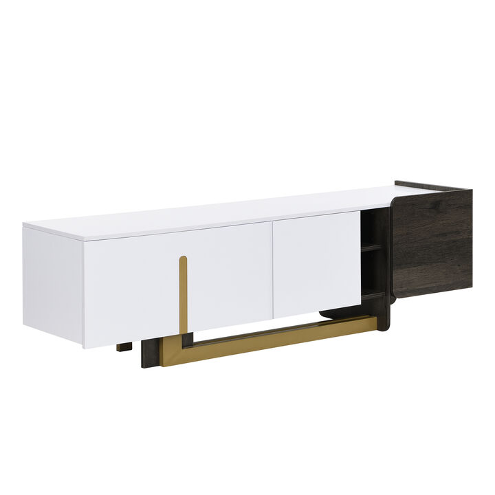 Merax Luxury Modern TV Cabinet with Ample Storage