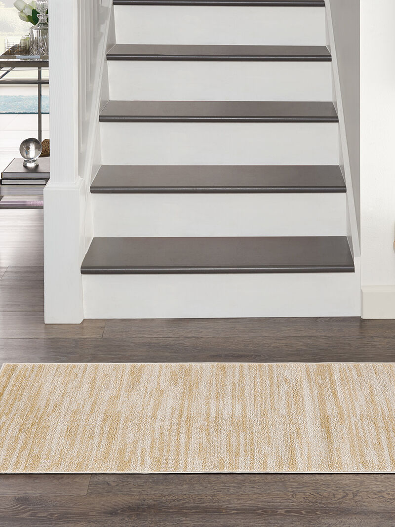 Nourison Essentials NRE01 Ivory/Gold 3' x 5' Rug