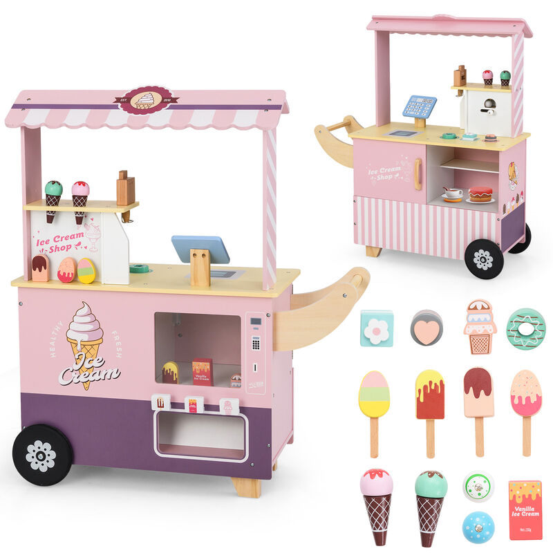 Kids Ice Cream Truck Toy Set with Vending Machine, Pretend Play for Toddlers image number 0
