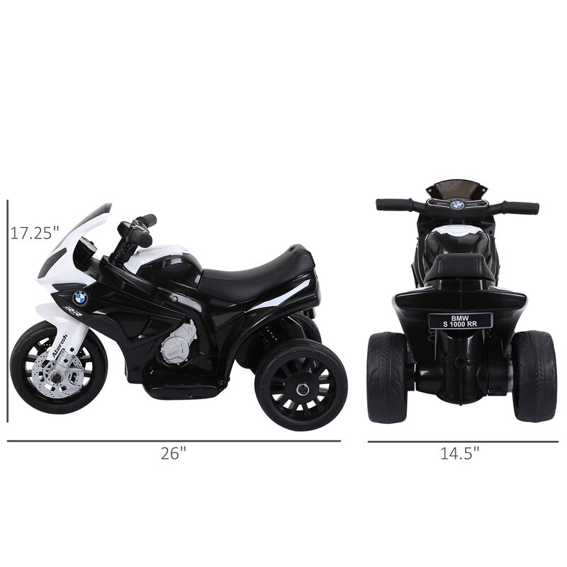 BreeBe 6V 3 Wheeled Electric Motorcycle, Kids Motorcycle Licensed BMW with Headlight, Music image number 2
