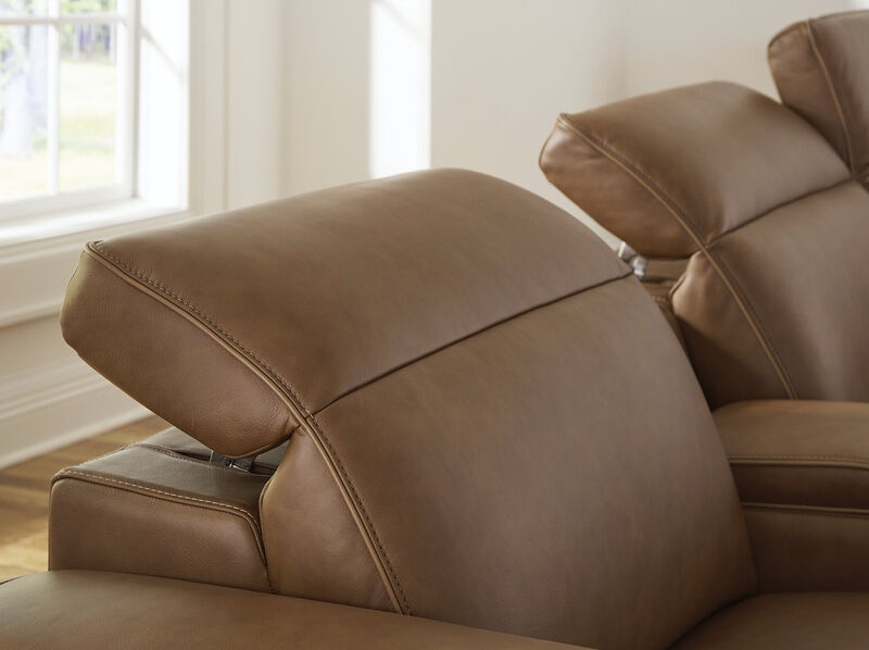 Rally-Up 6-Piece Dual Power Leather Reclining Modular Sectional with Console image number 2