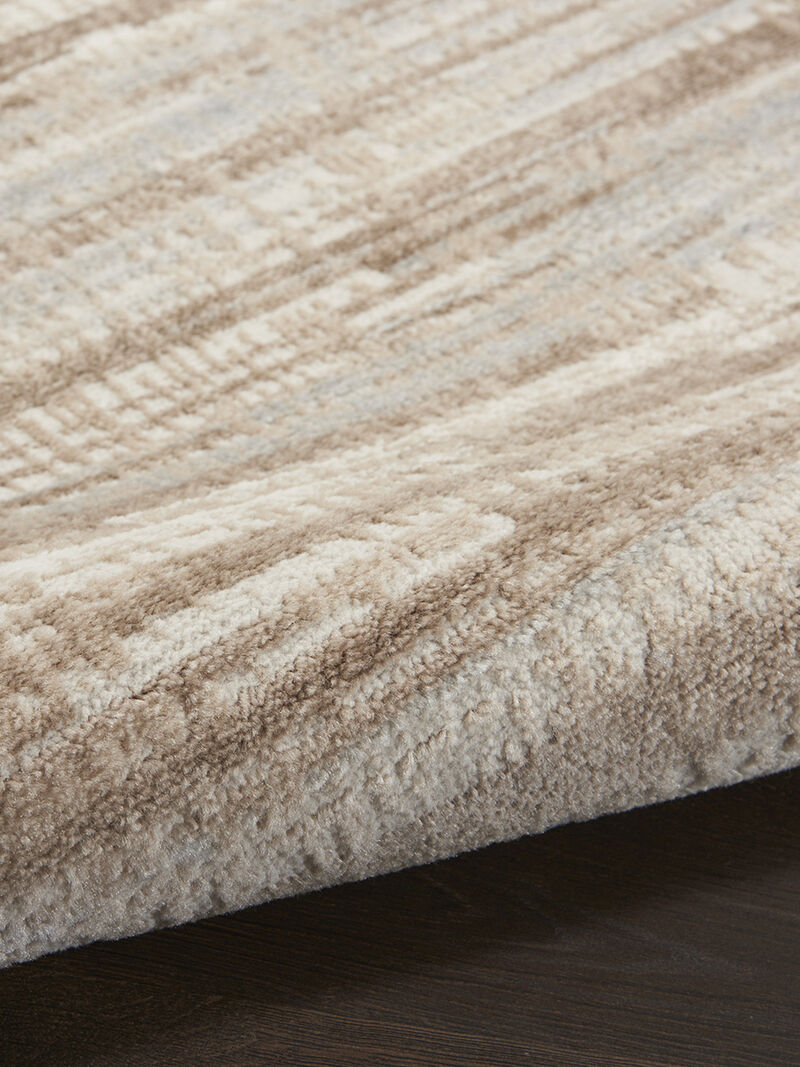 Elation ETN01 Ivory/Gray 7&rsquo;10&rdquo; x Round Rug